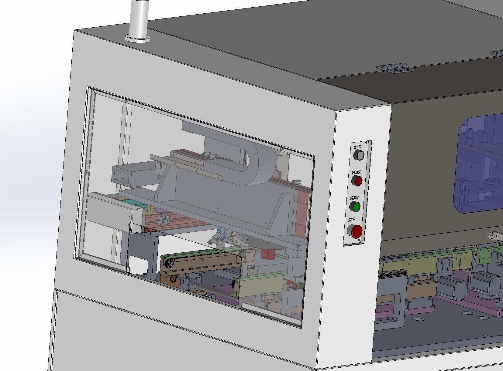 Laminating machine Assembly 3D model_32