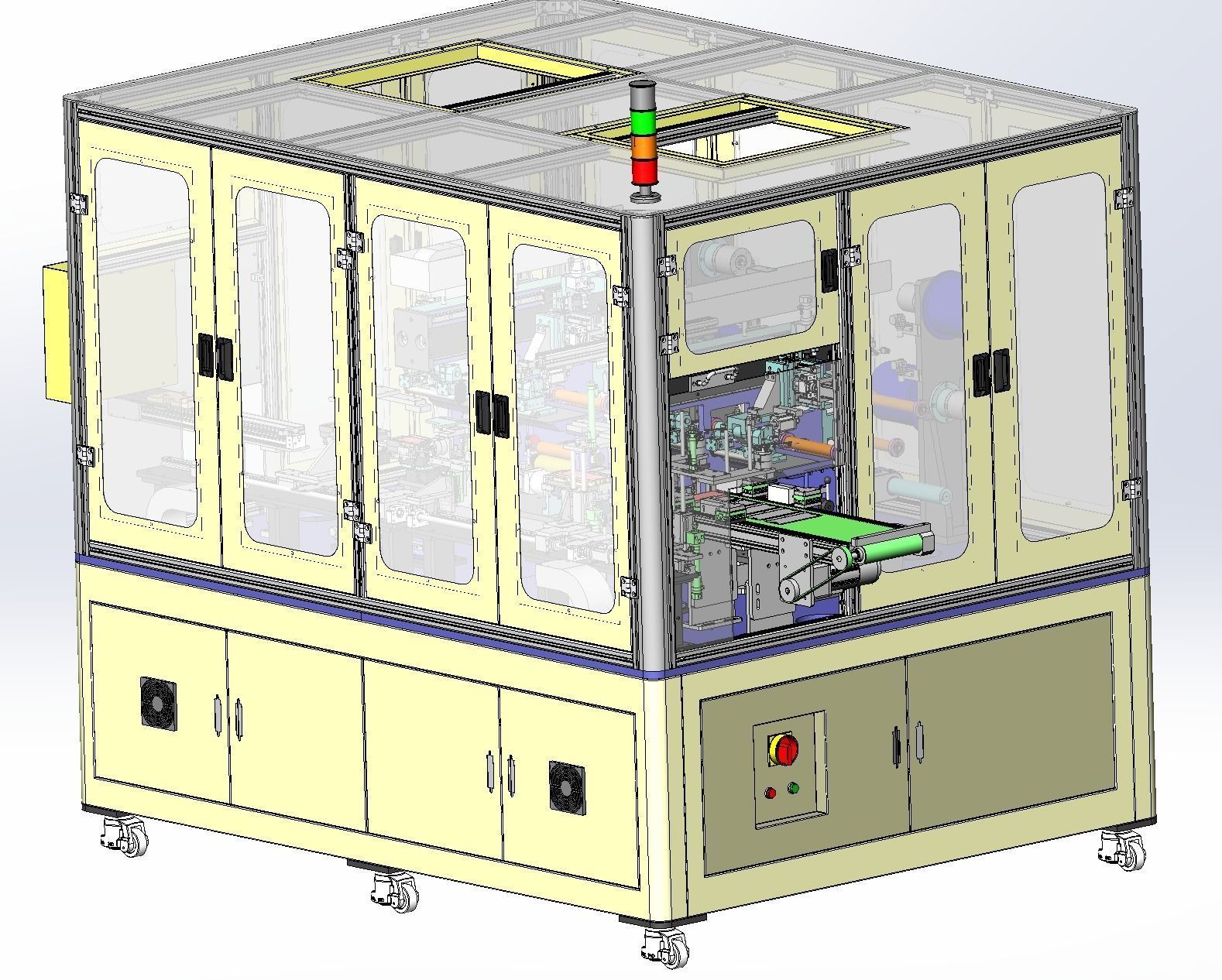 Laminating machine Assembly 3D model_11