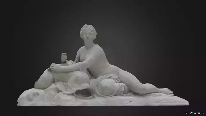 Sculpture marble statue of venus