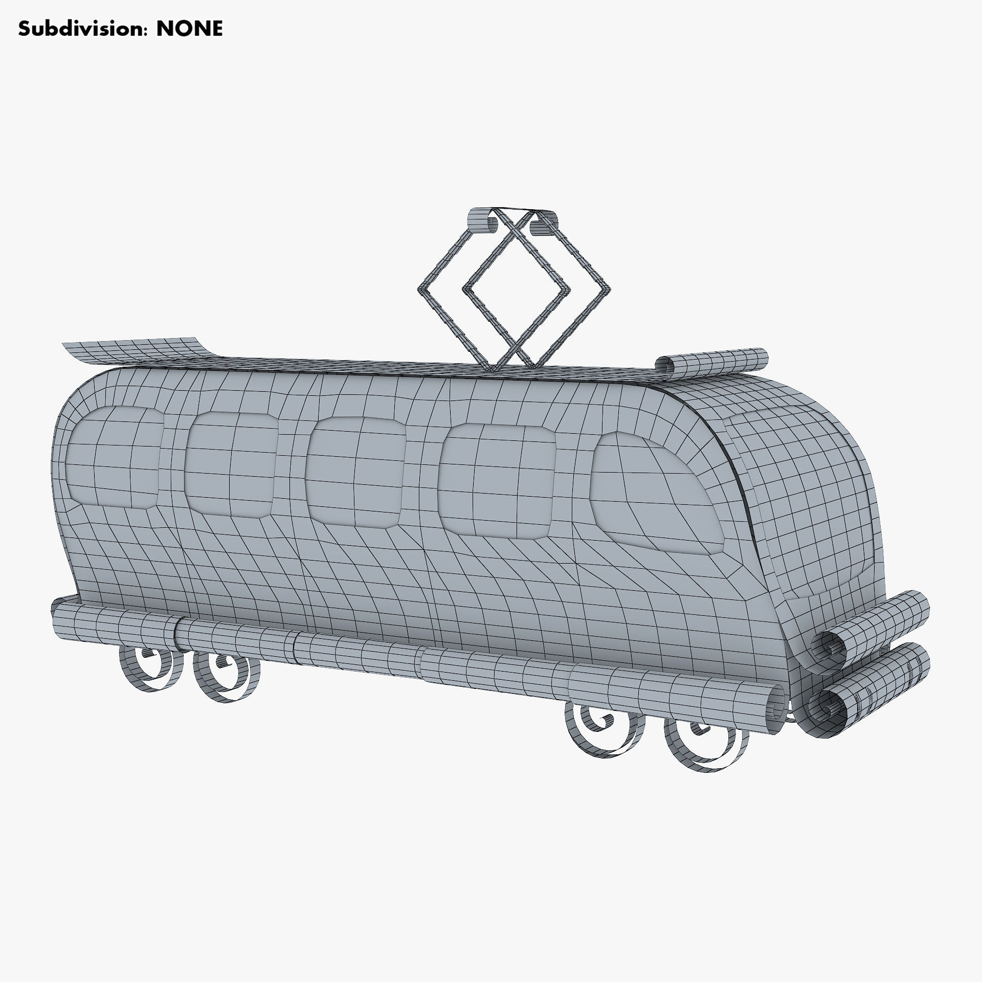 Tram Paper v 1 3D model_12
