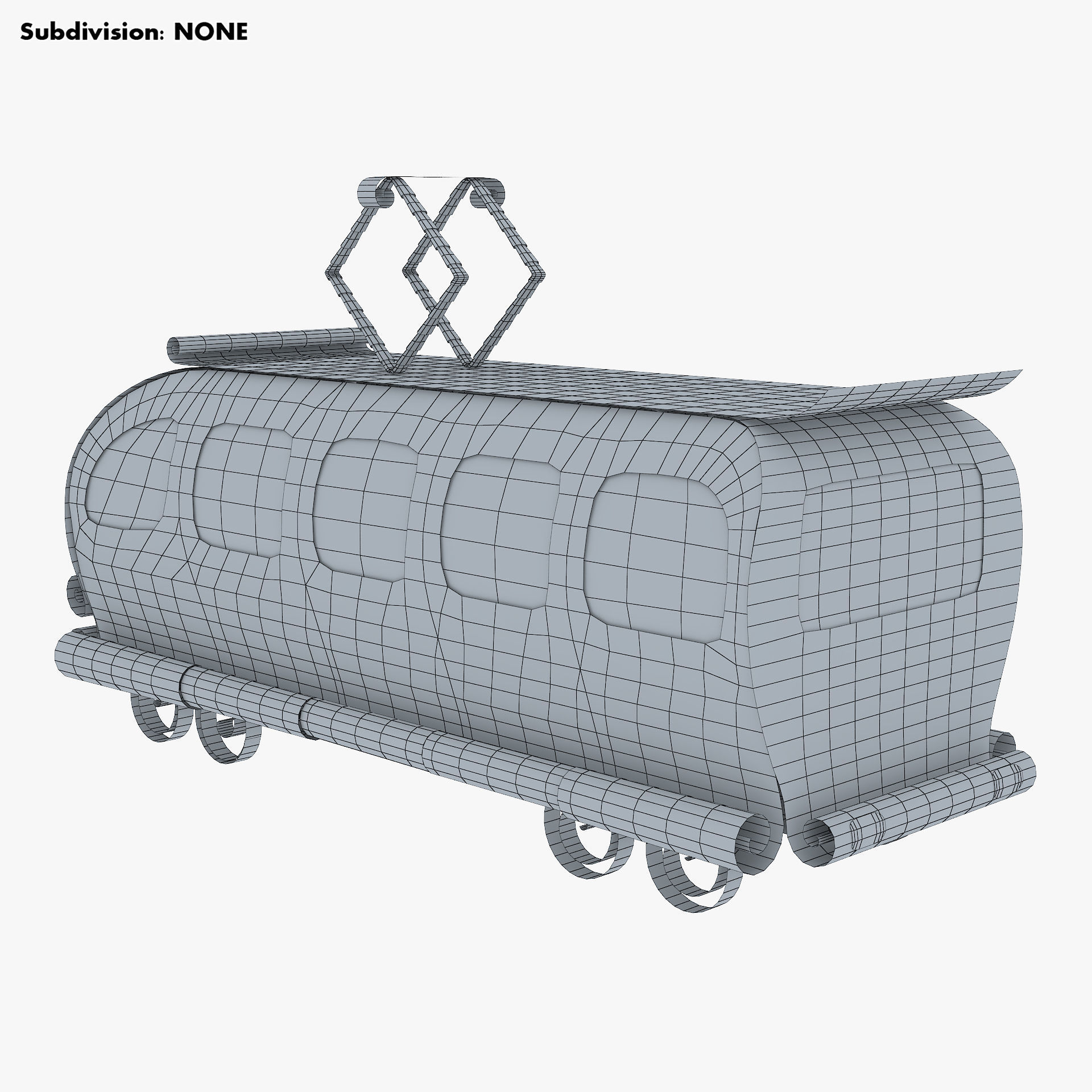 Tram Paper v 1 3D model_8