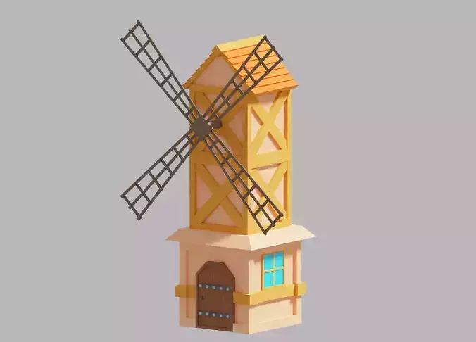 Cartoon Simple Windmill