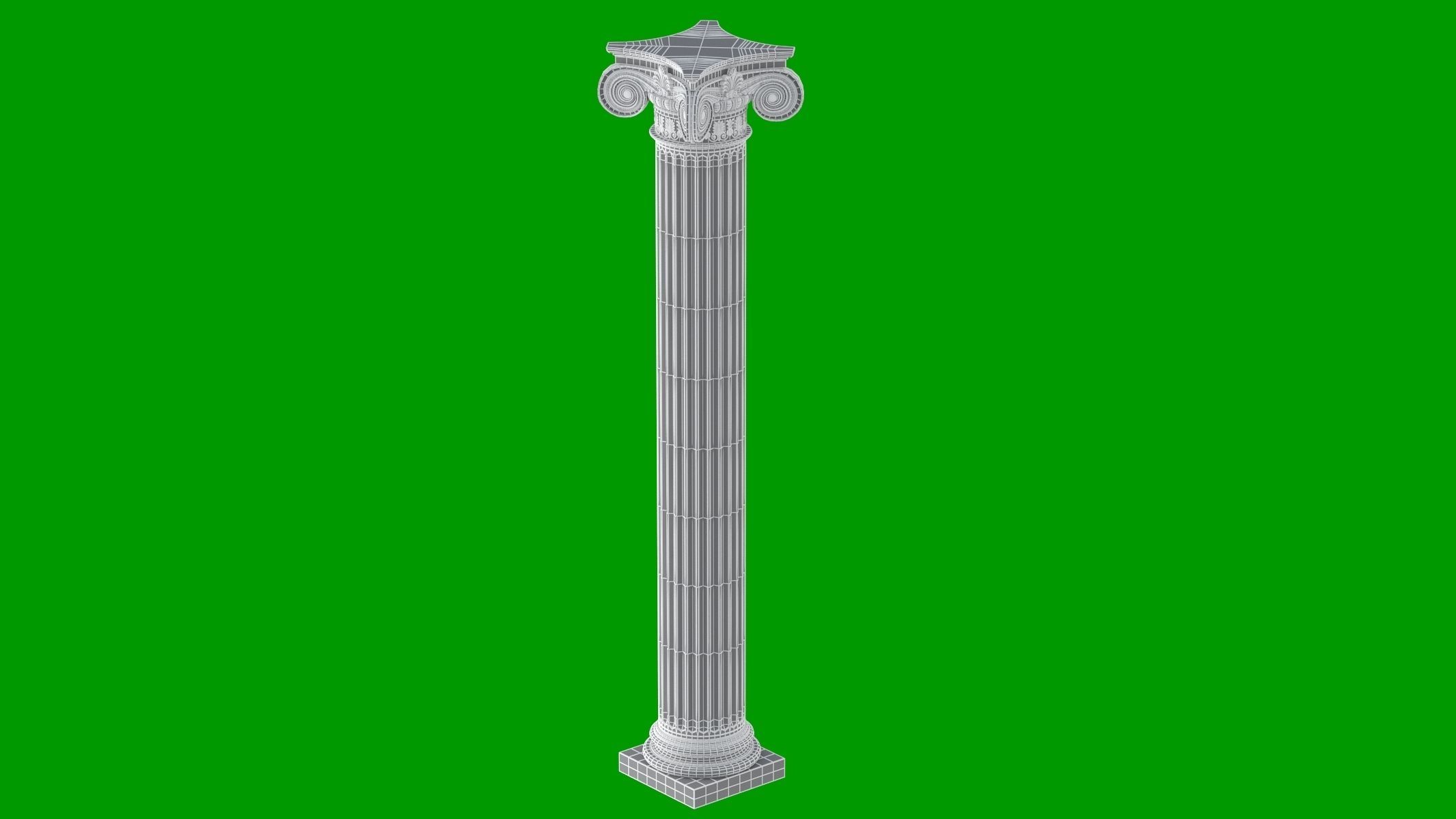 Empire Column 3D model_2