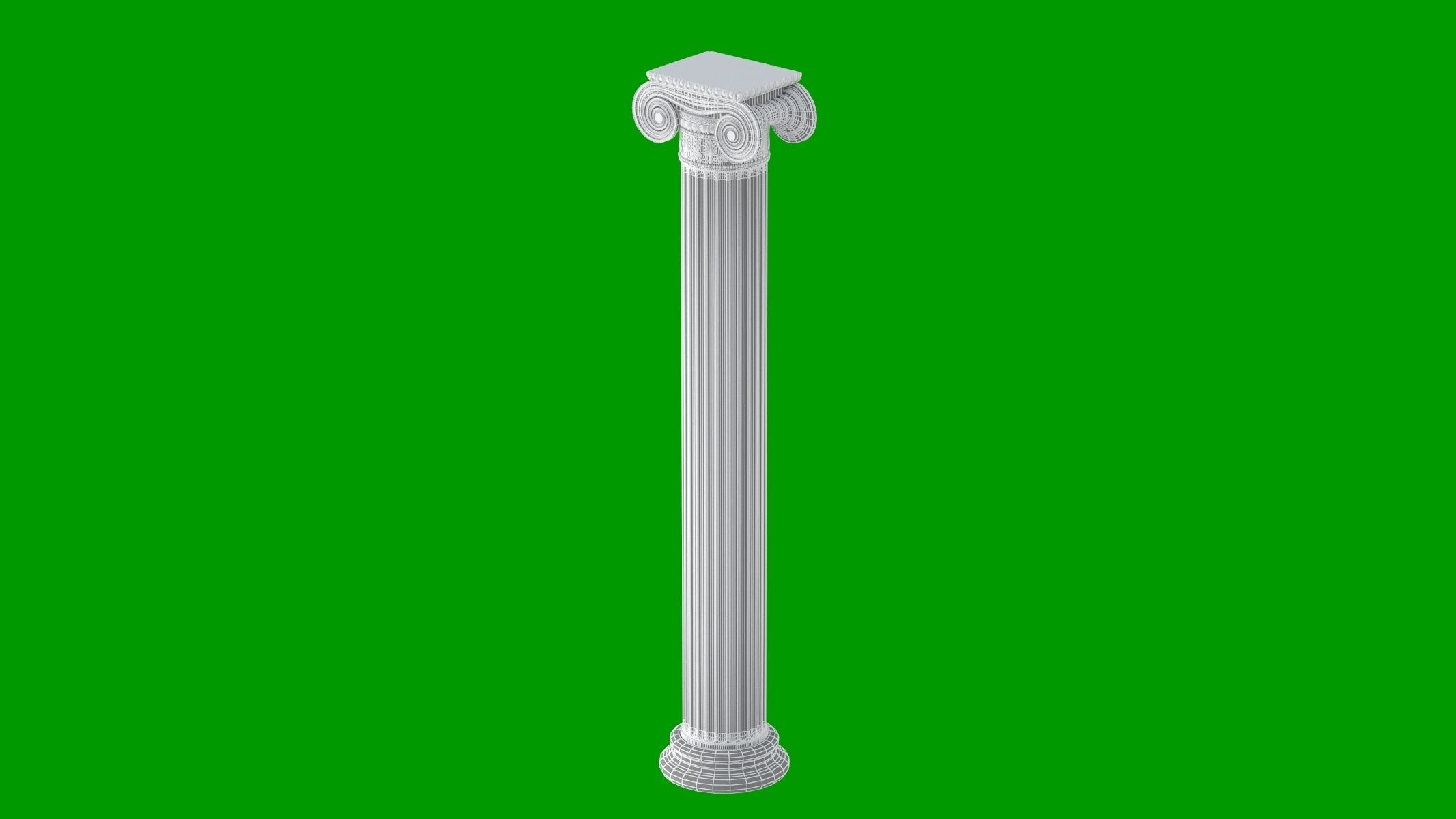 Greek Ionic 3D model_14
