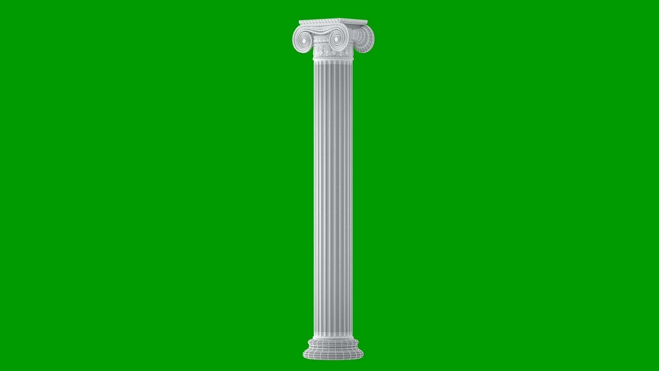 Greek Ionic 3D model_13