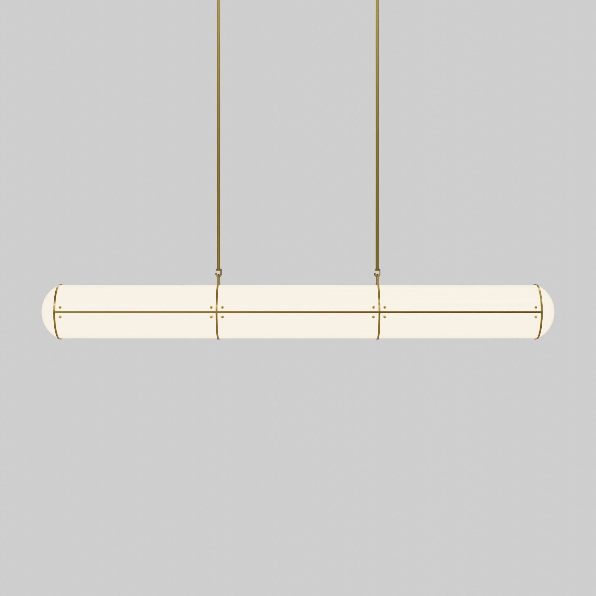 Endless Straight - 3 Units by Jason Miller Ceiling Lamp Free 3D model_1