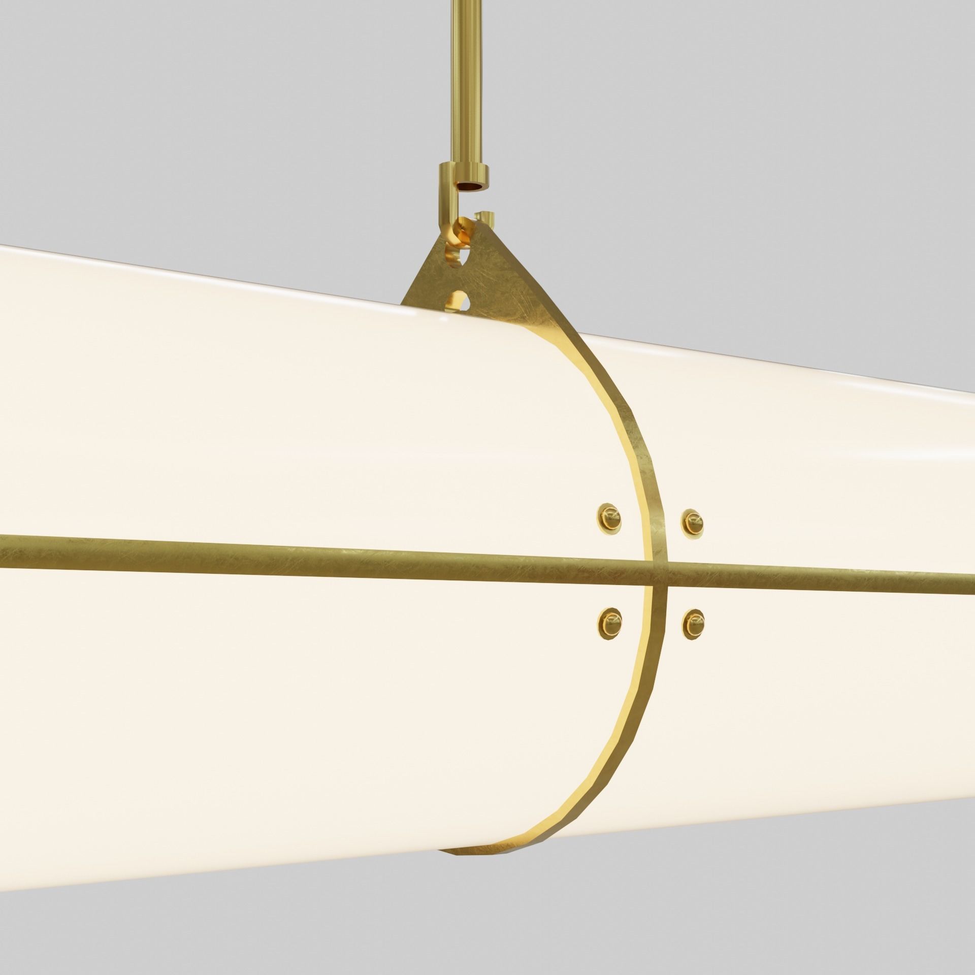 Endless Straight - 3 Units by Jason Miller Ceiling Lamp Free 3D model_2