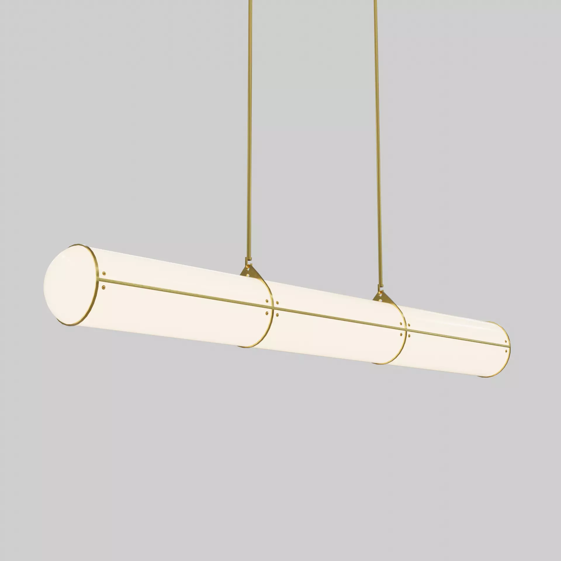 Endless Straight - 3 Units by Jason Miller Ceiling Lamp Free 3D model_0