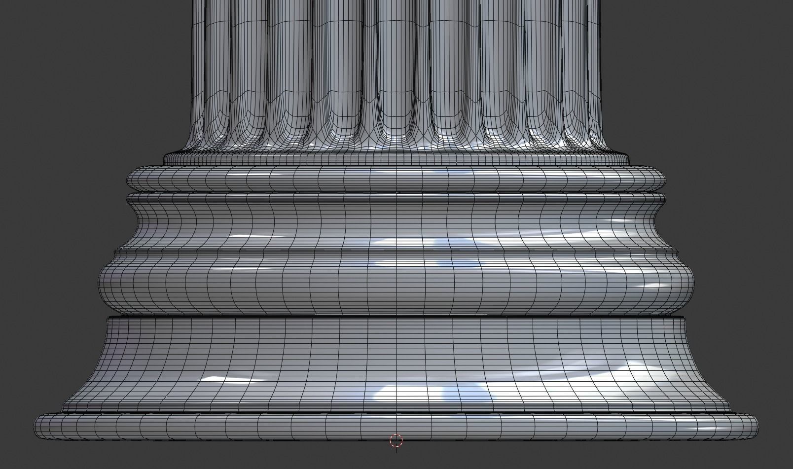 Corinthian column 3D model_7