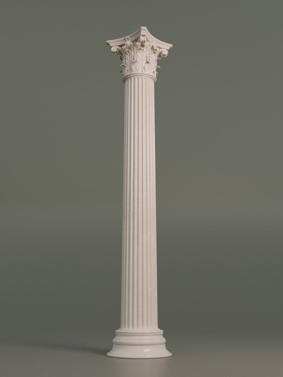 Corinthian column 3D model_1