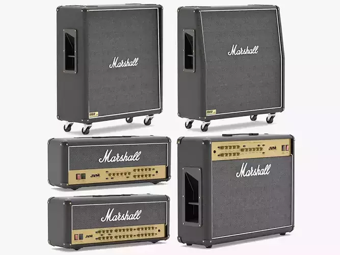 Marshall Speakers Collection 3D model