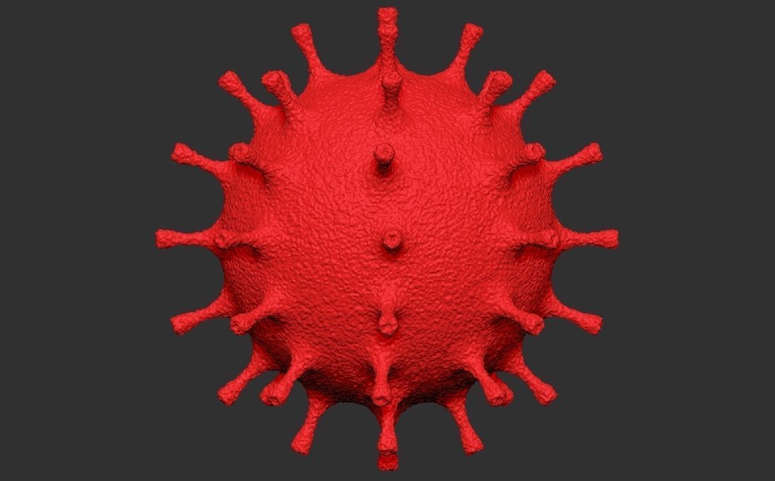 Coronavirus COVID-19 3D printing ready stl obj formats 3D print model_8