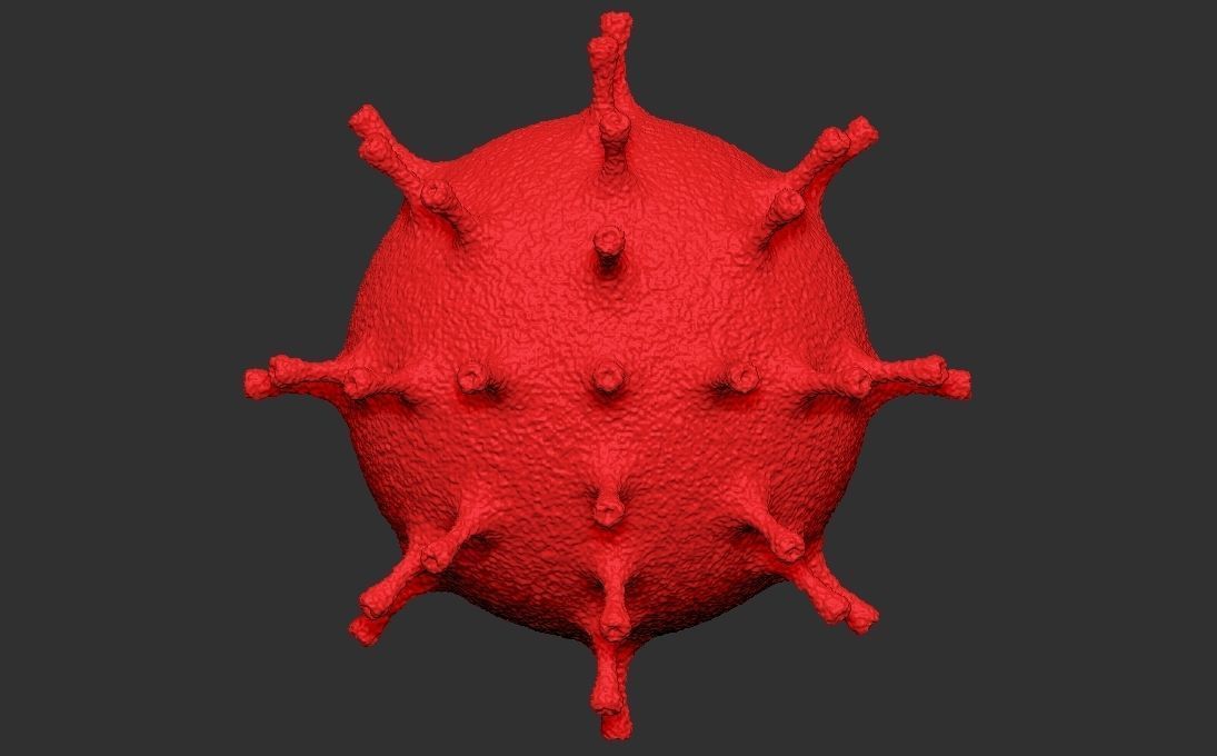 Coronavirus COVID-19 3D printing ready stl obj formats 3D print model_10