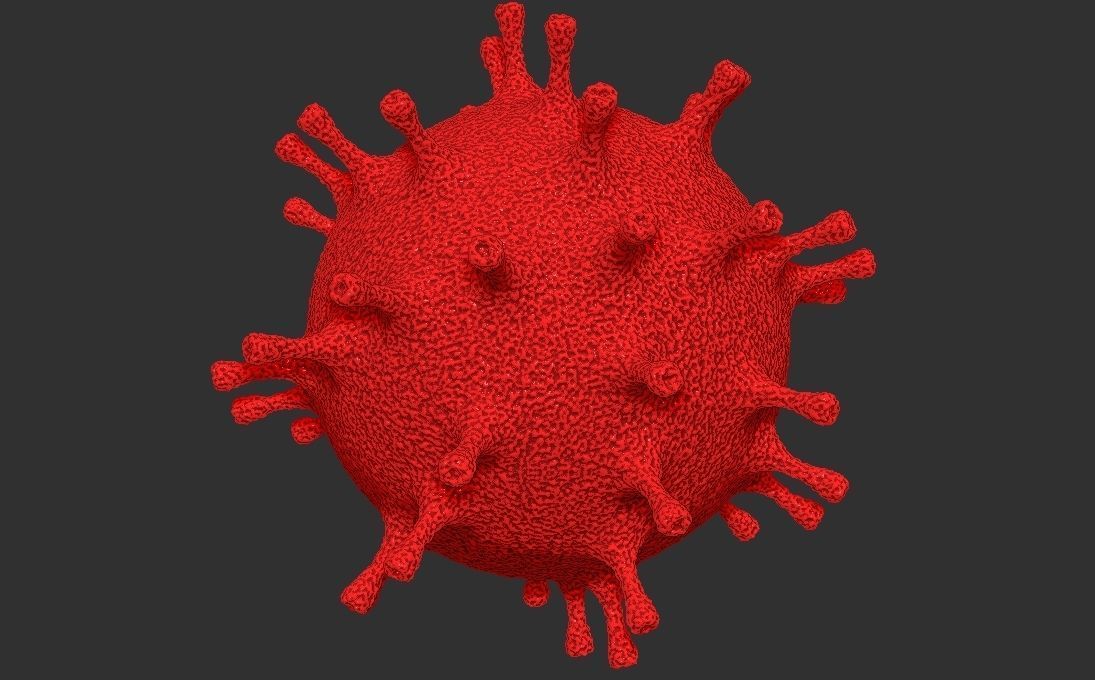 Coronavirus COVID-19 3D printing ready stl obj formats 3D print model_7