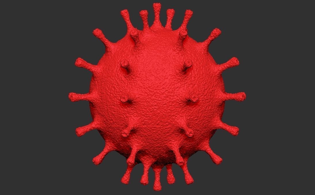 Coronavirus COVID-19 3D printing ready stl obj formats 3D print model_9