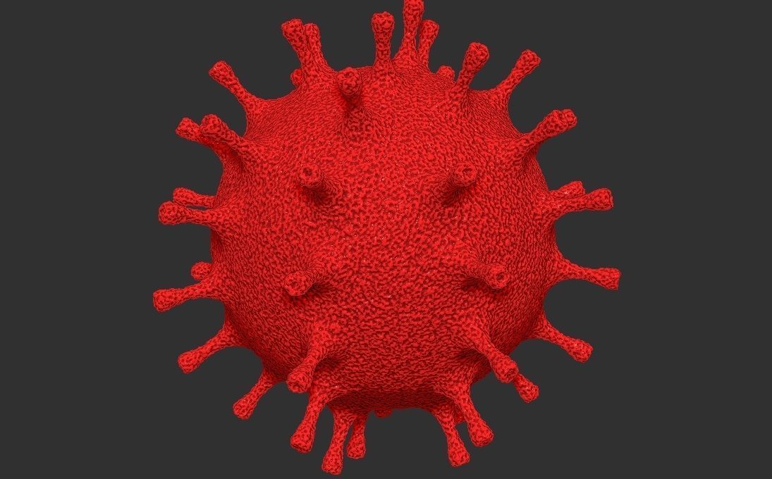 Coronavirus COVID-19 3D printing ready stl obj formats 3D print model_1