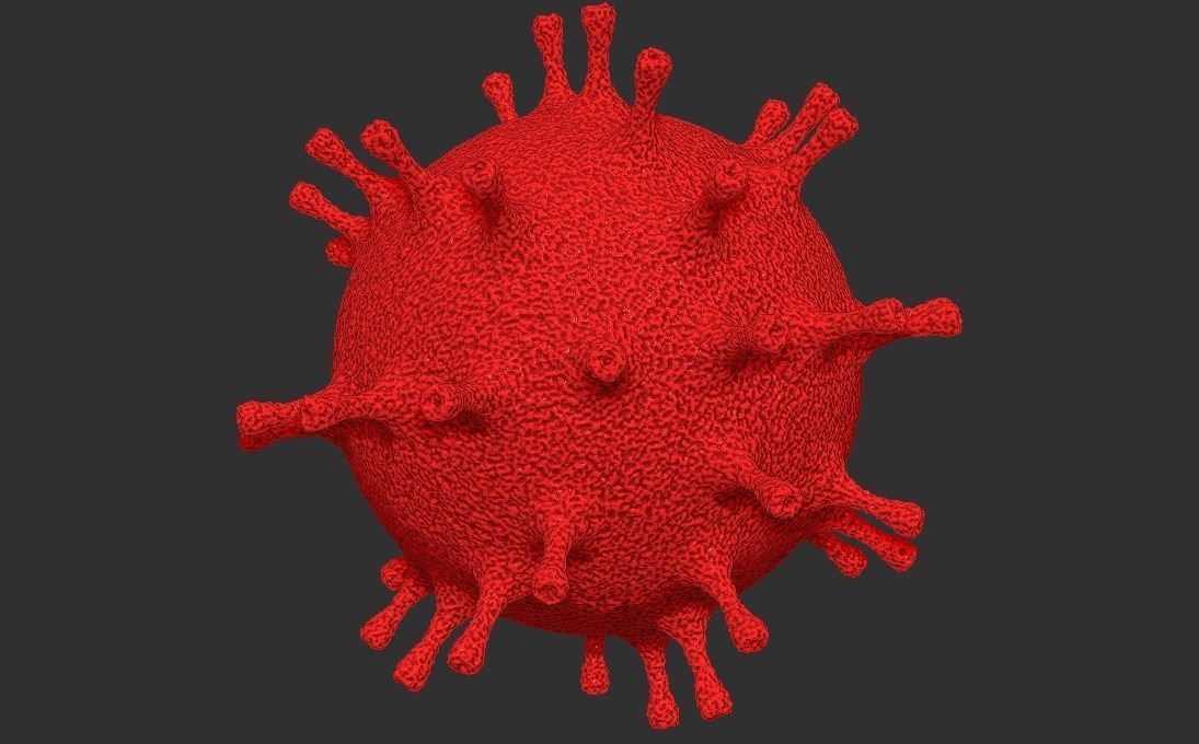 Coronavirus COVID-19 3D printing ready stl obj formats 3D print model_3