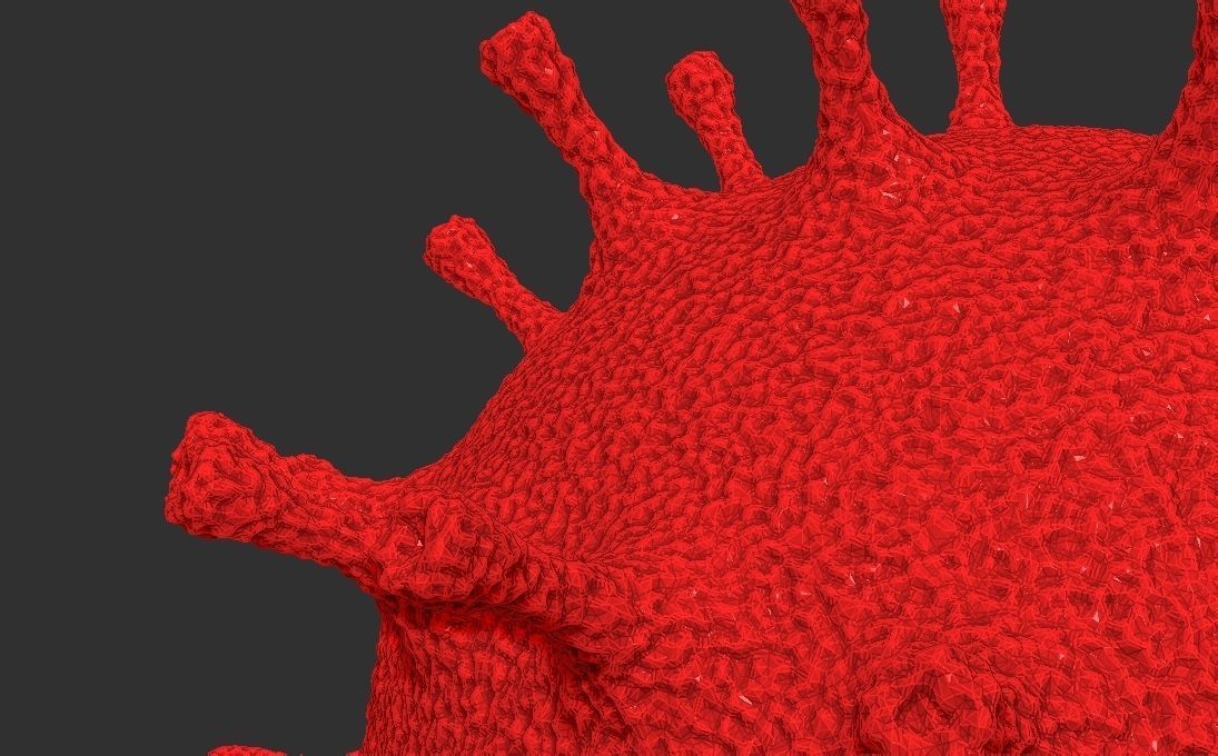Coronavirus COVID-19 3D printing ready stl obj formats 3D print model_5