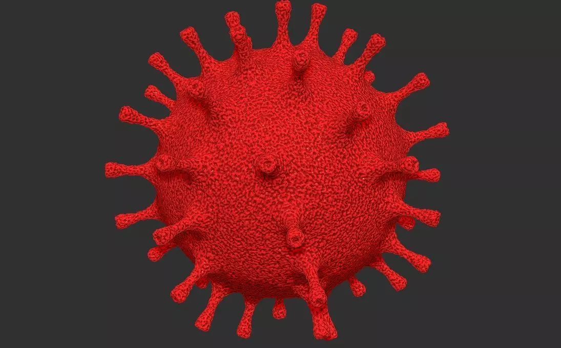 Coronavirus COVID-19 3D printing ready stl obj formats 3D print model_0