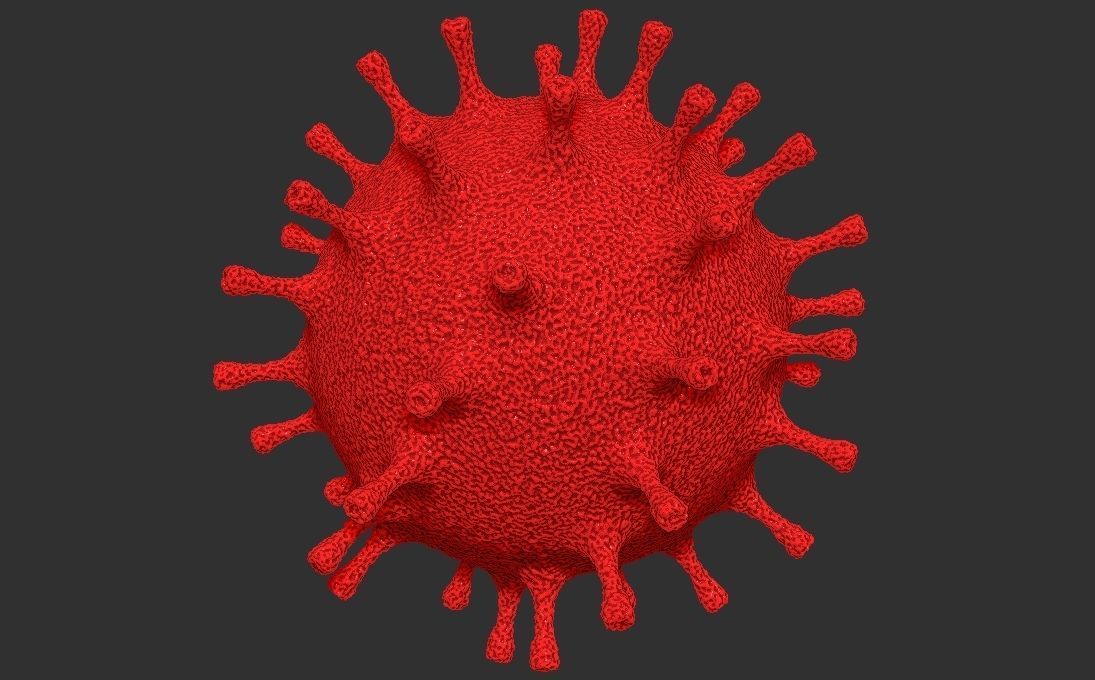 Coronavirus COVID-19 3D printing ready stl obj formats 3D print model_2