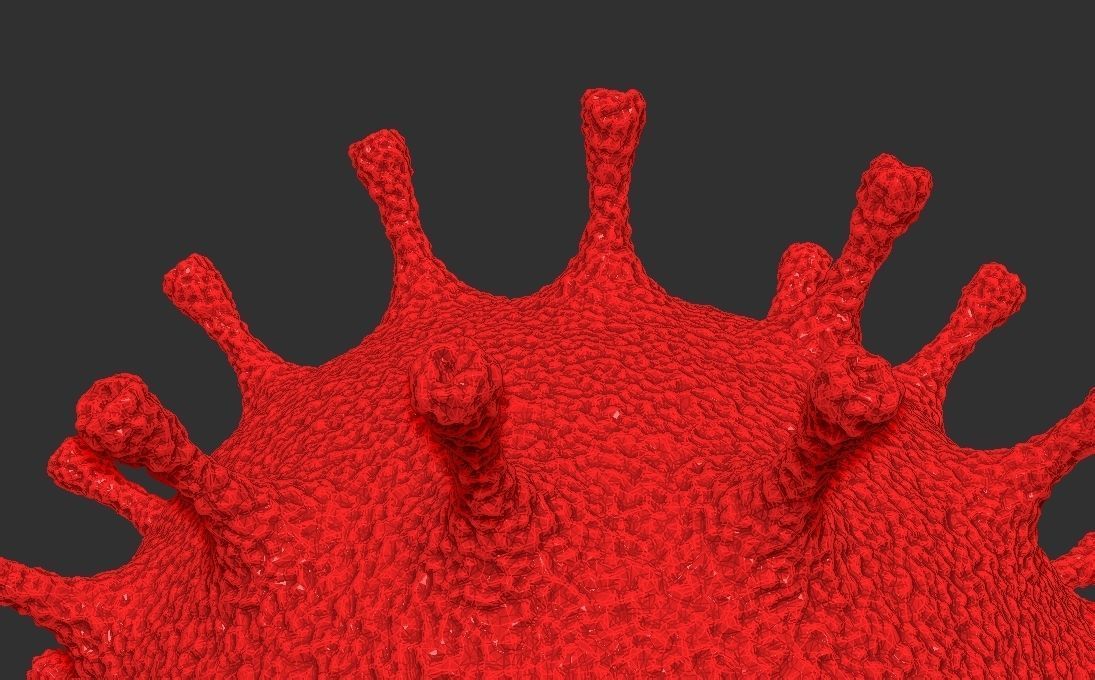 Coronavirus COVID-19 3D printing ready stl obj formats 3D print model_6