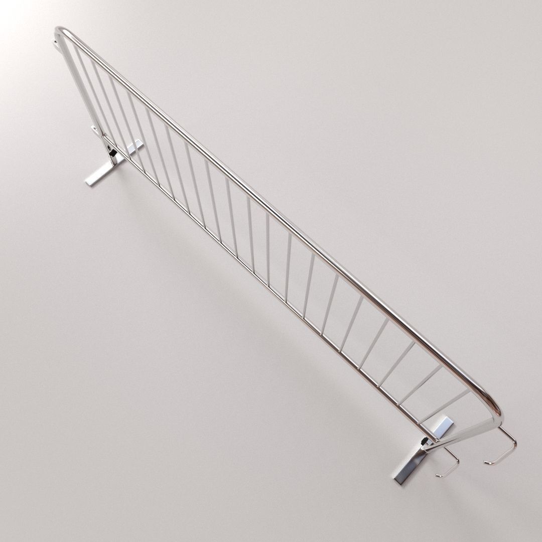 Crowd Barrier 3D model_2