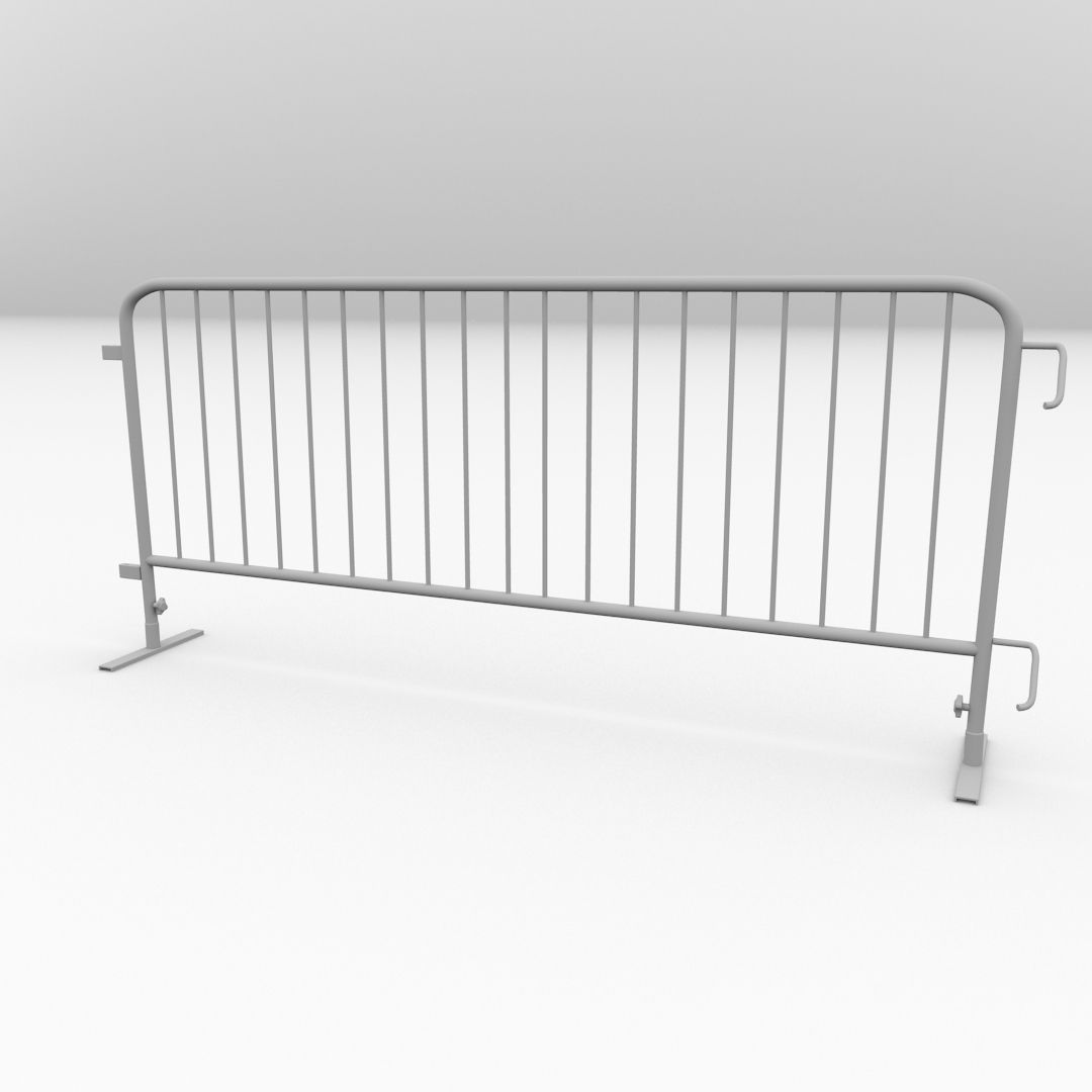 Crowd Barrier 3D model_3
