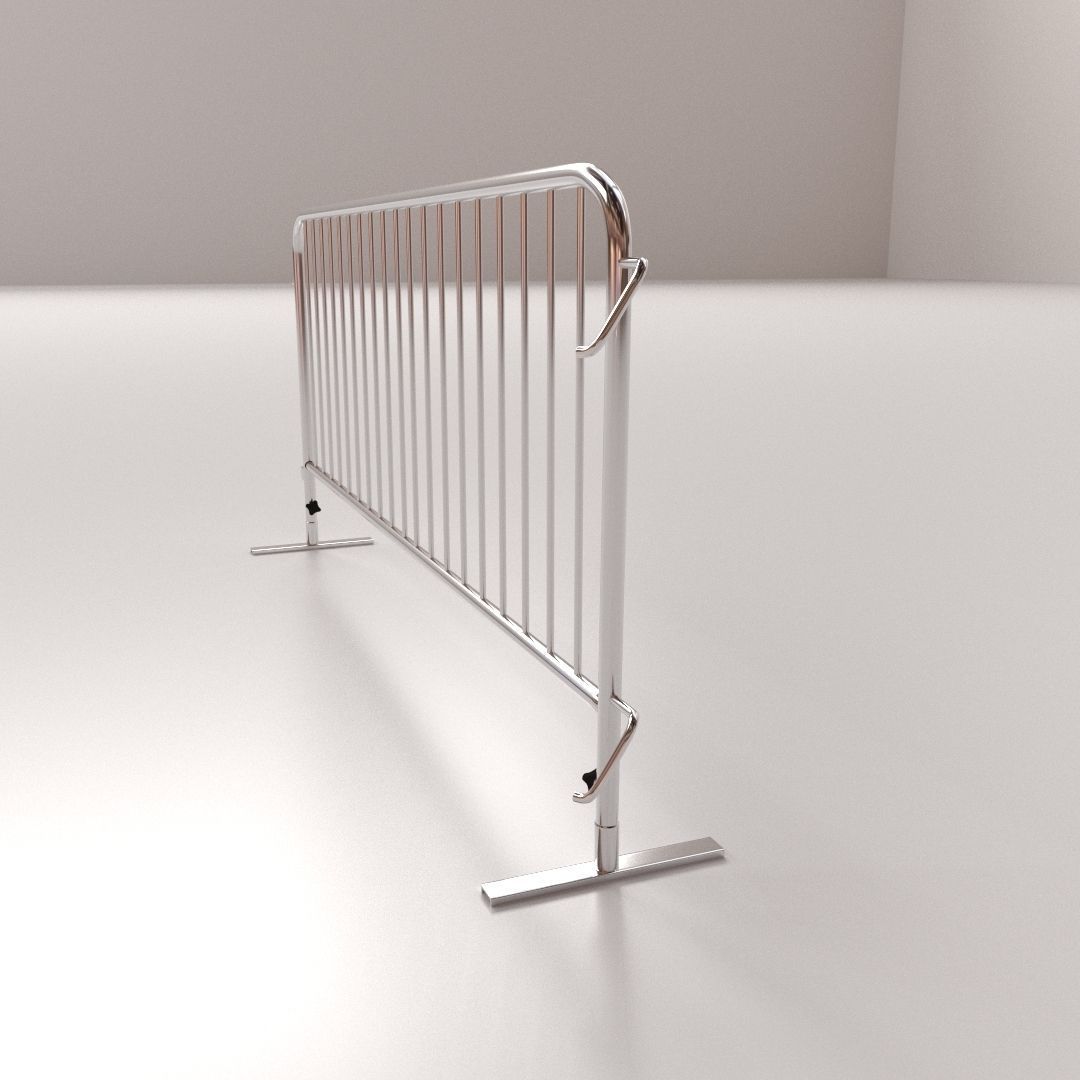 Crowd Barrier 3D model_1