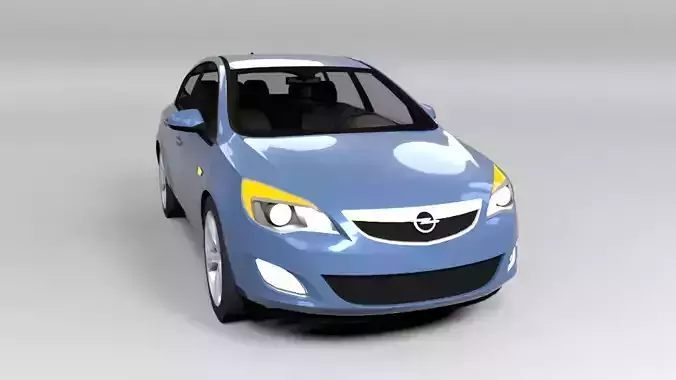OPEL ASTRA J 2013 LOWPOLY