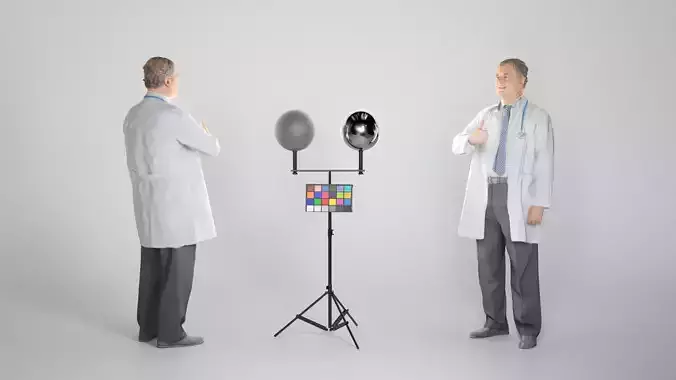 Male medical doctor smiling 110