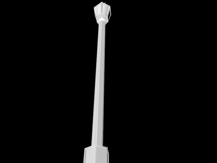 Elegant Antic Street Light and Outdoor Wall Light Low Poly Low-poly 3D model_13