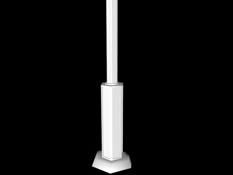 Elegant Antic Street Light and Outdoor Wall Light Low Poly Low-poly 3D model_12