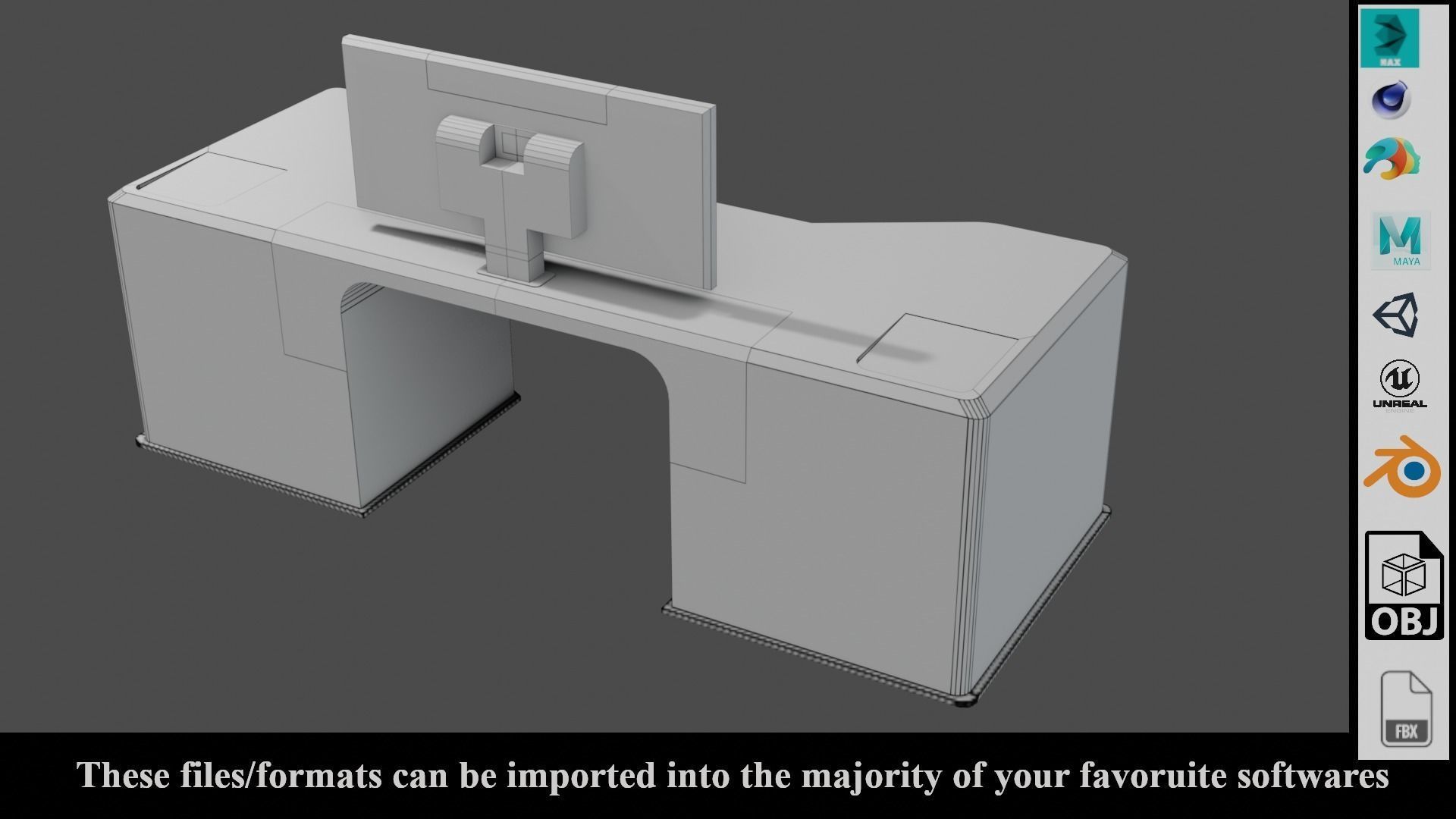 Sci-Fi Lab Table - Low poly - PBR - Game ready Low-poly 3D model_17