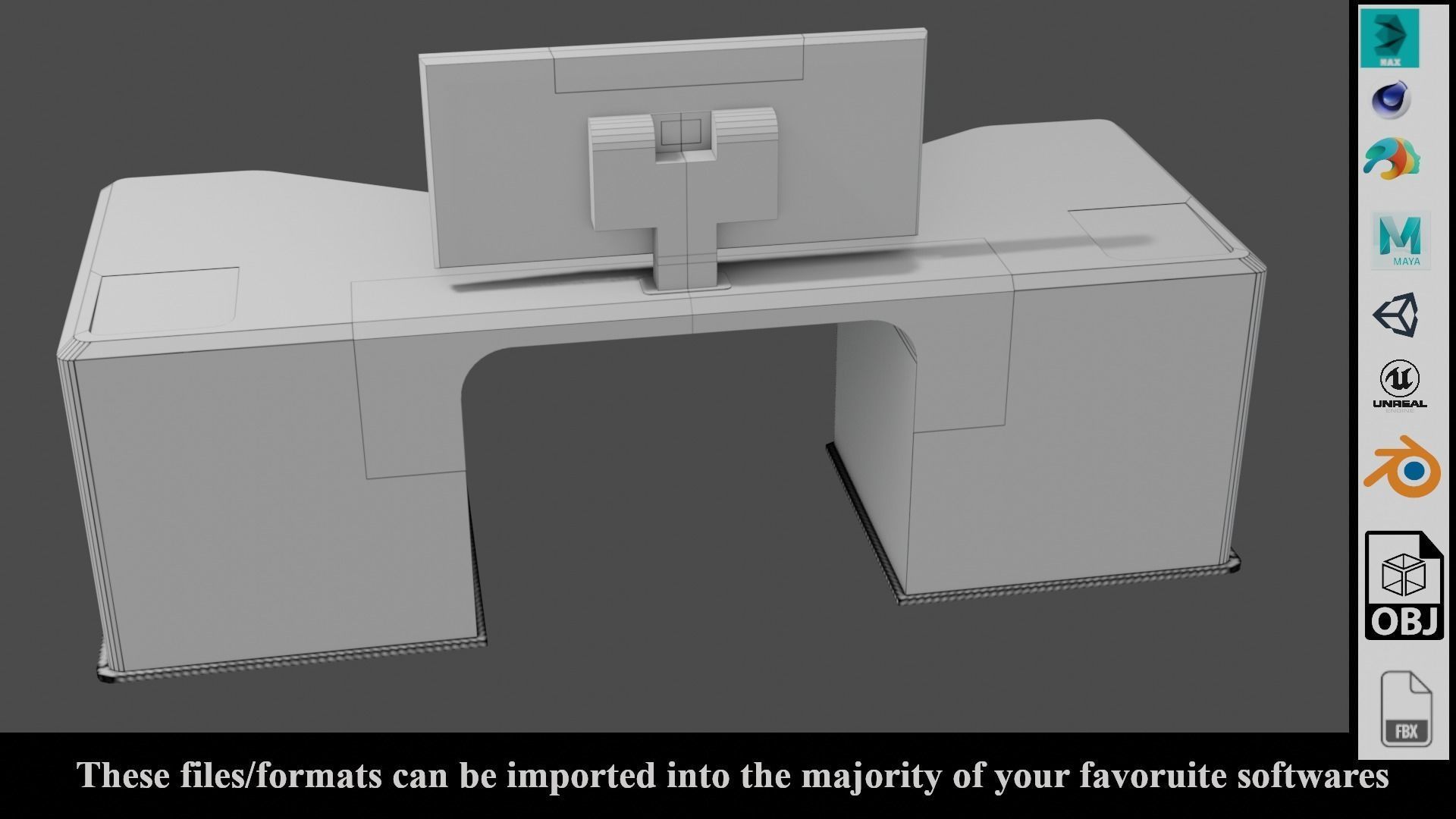 Sci-Fi Lab Table - Low poly - PBR - Game ready Low-poly 3D model_15