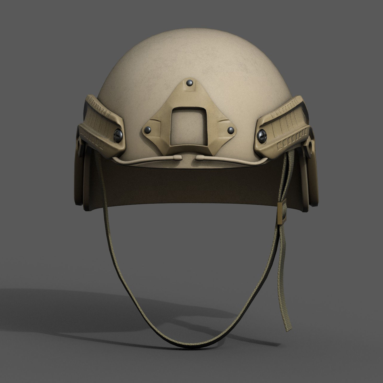Helmet military combat soldier armor scifi fantasy  Low-poly 3D model_2