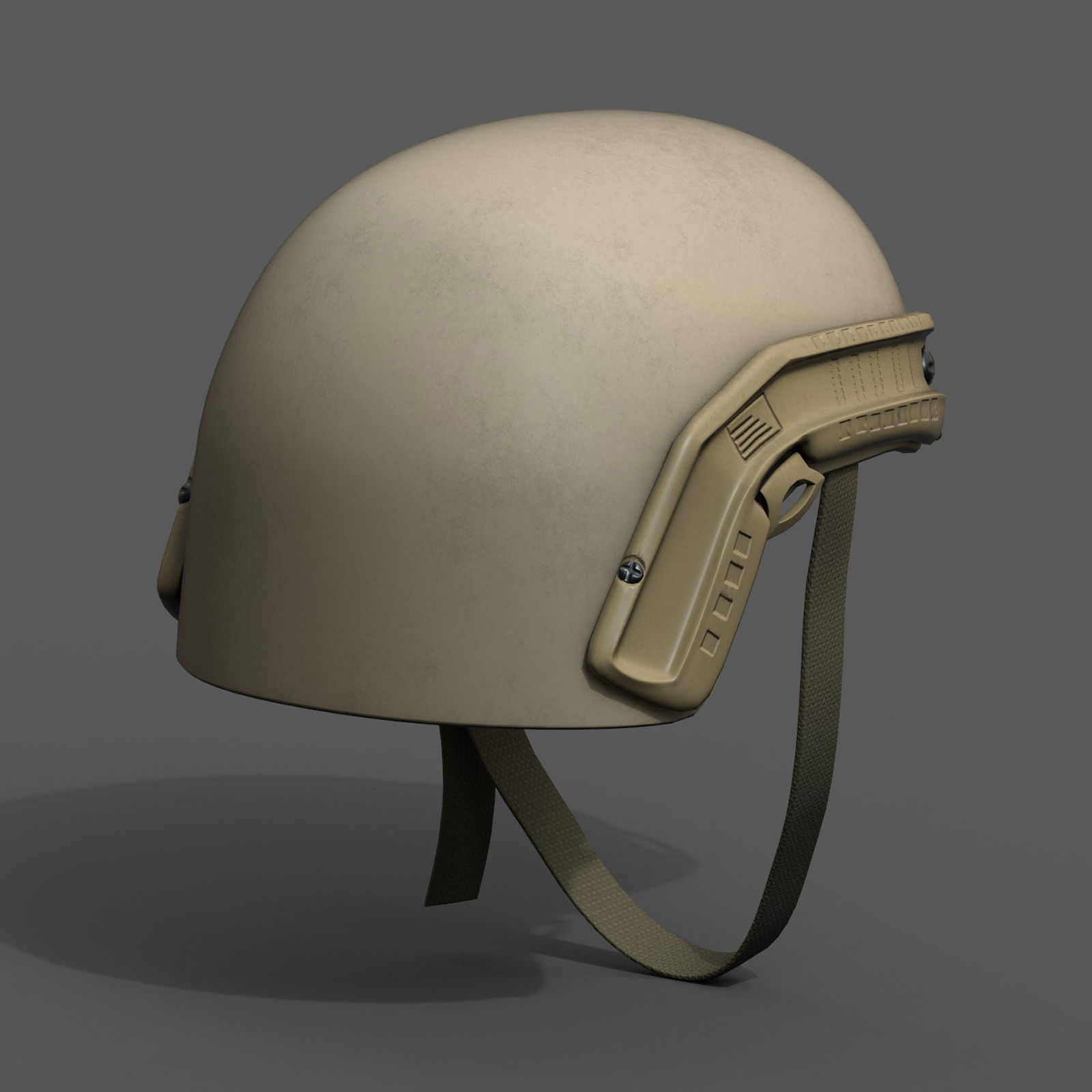 Helmet military combat soldier armor scifi fantasy  Low-poly 3D model_7