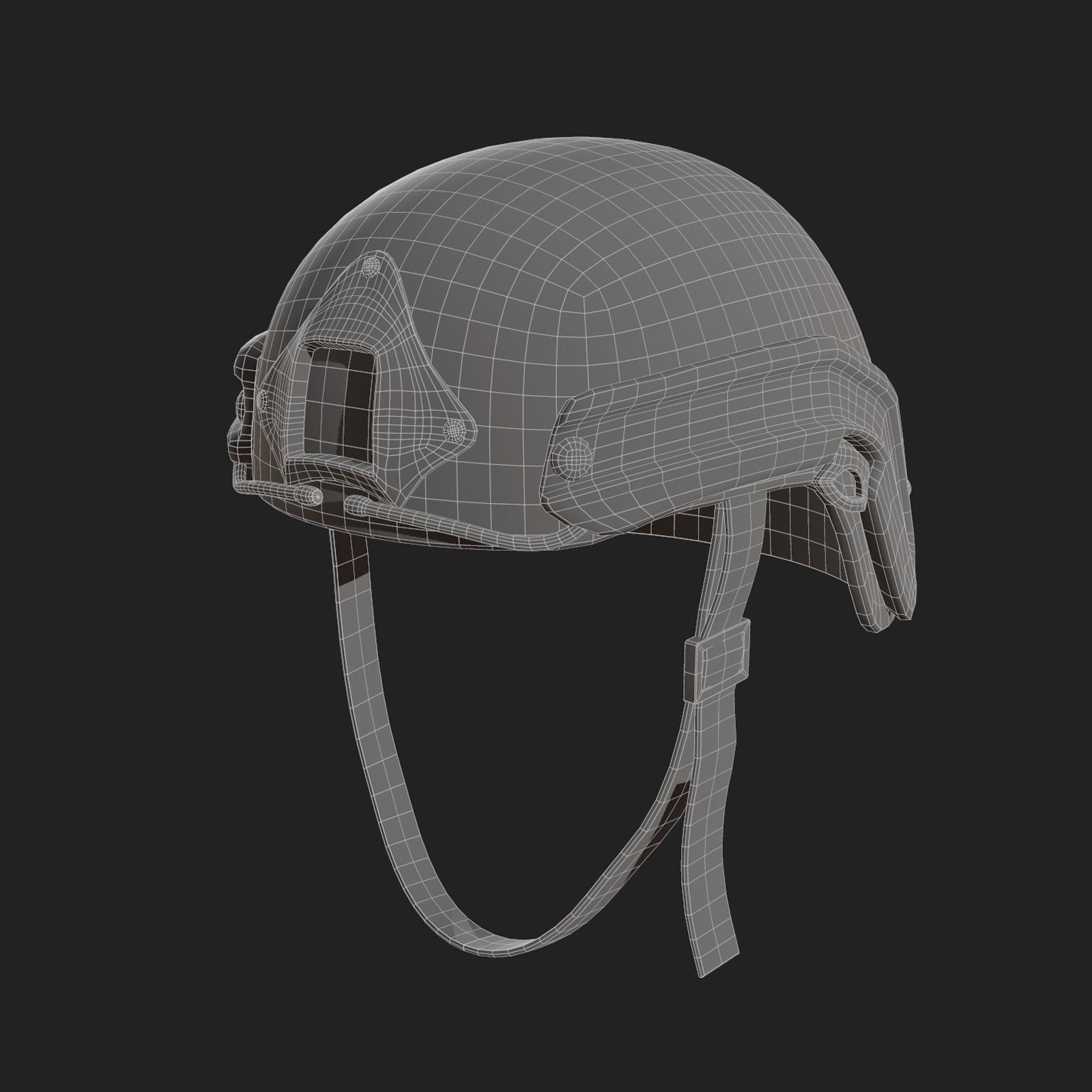 Helmet military combat soldier armor scifi fantasy  Low-poly 3D model_11