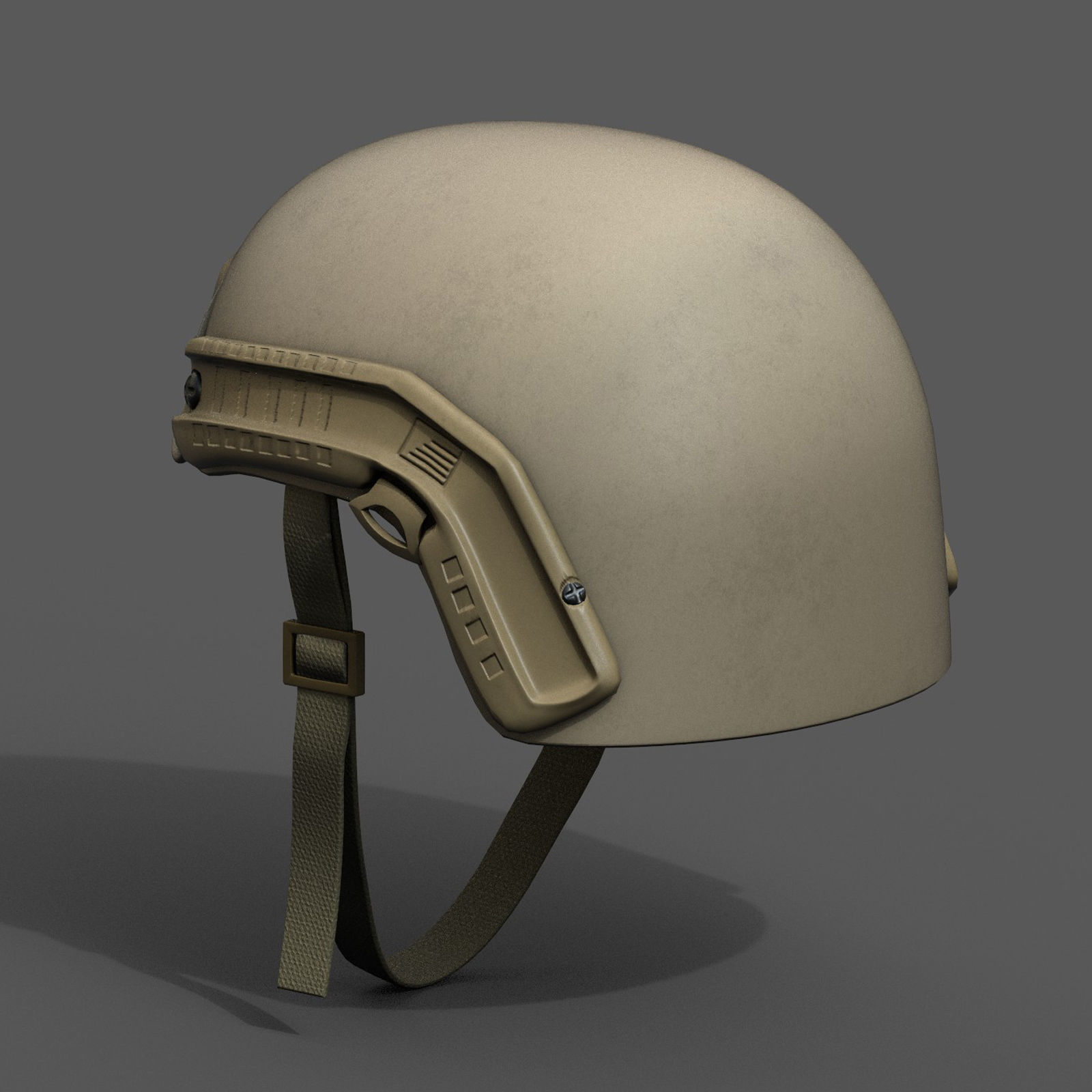 Helmet military combat soldier armor scifi fantasy  Low-poly 3D model_6