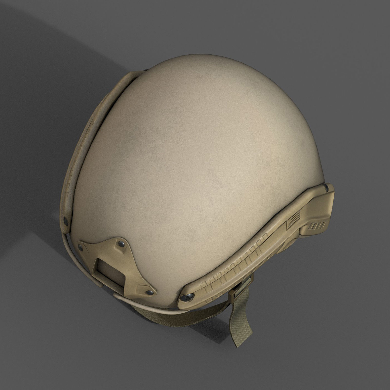 Helmet military combat soldier armor scifi fantasy  Low-poly 3D model_9