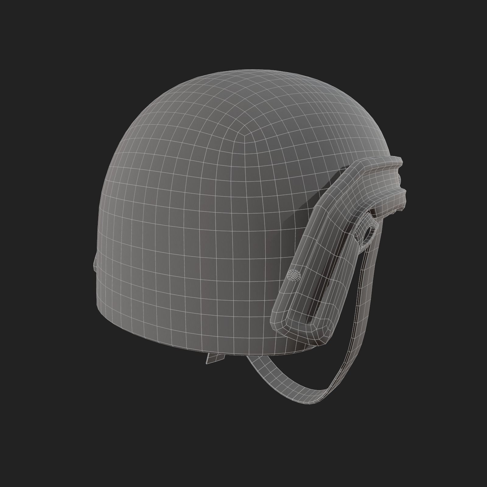 Helmet military combat soldier armor scifi fantasy  Low-poly 3D model_12