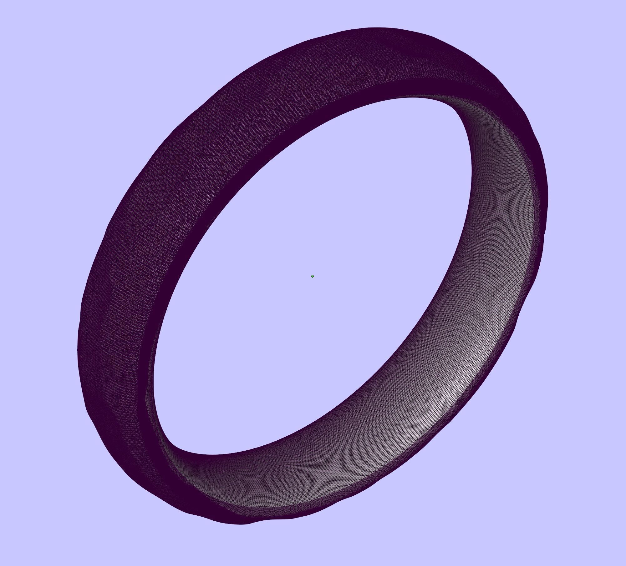 Beautiful nature wedding comfort rings 3D print model_26