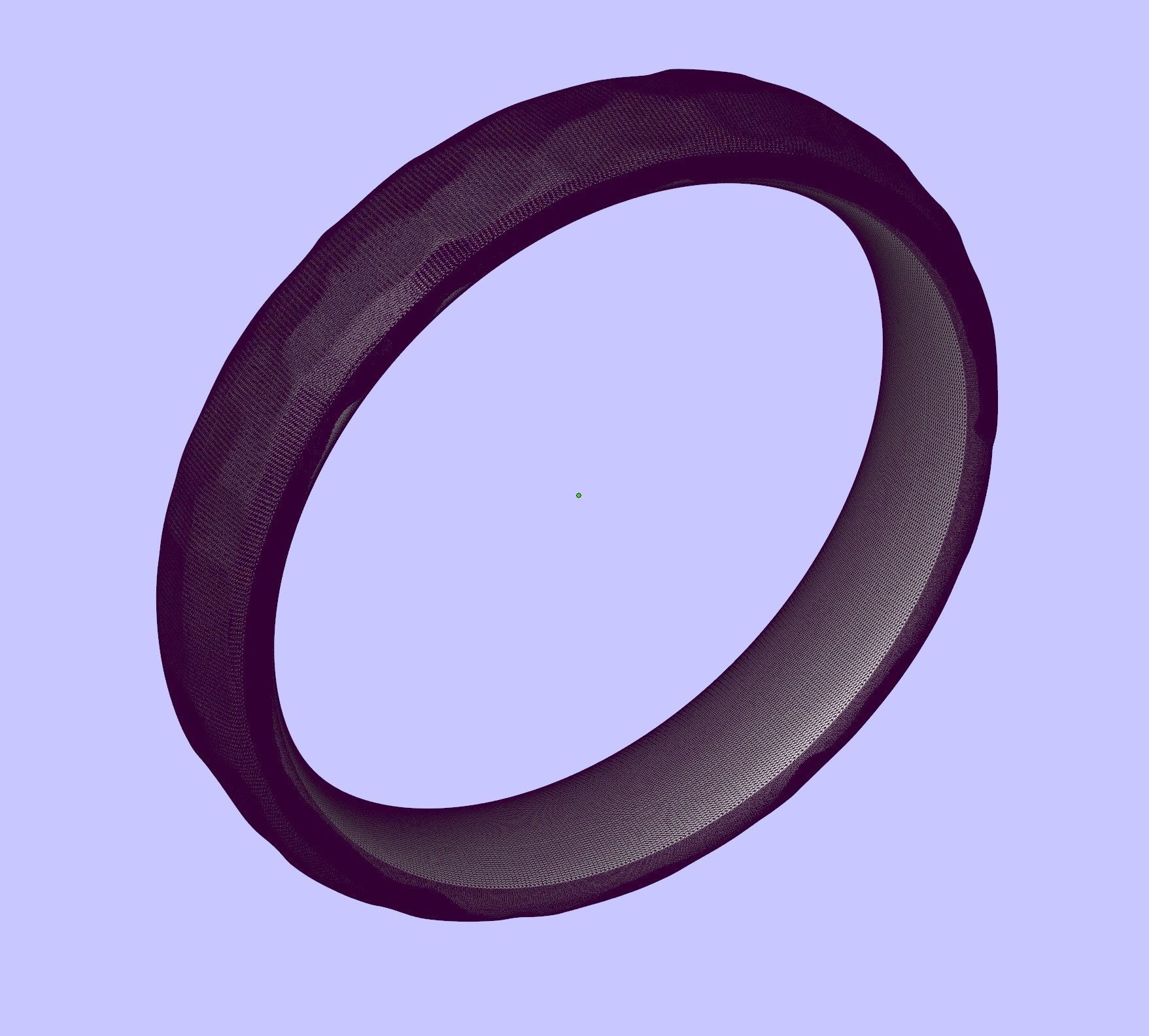 Beautiful nature wedding comfort rings 3D print model_24