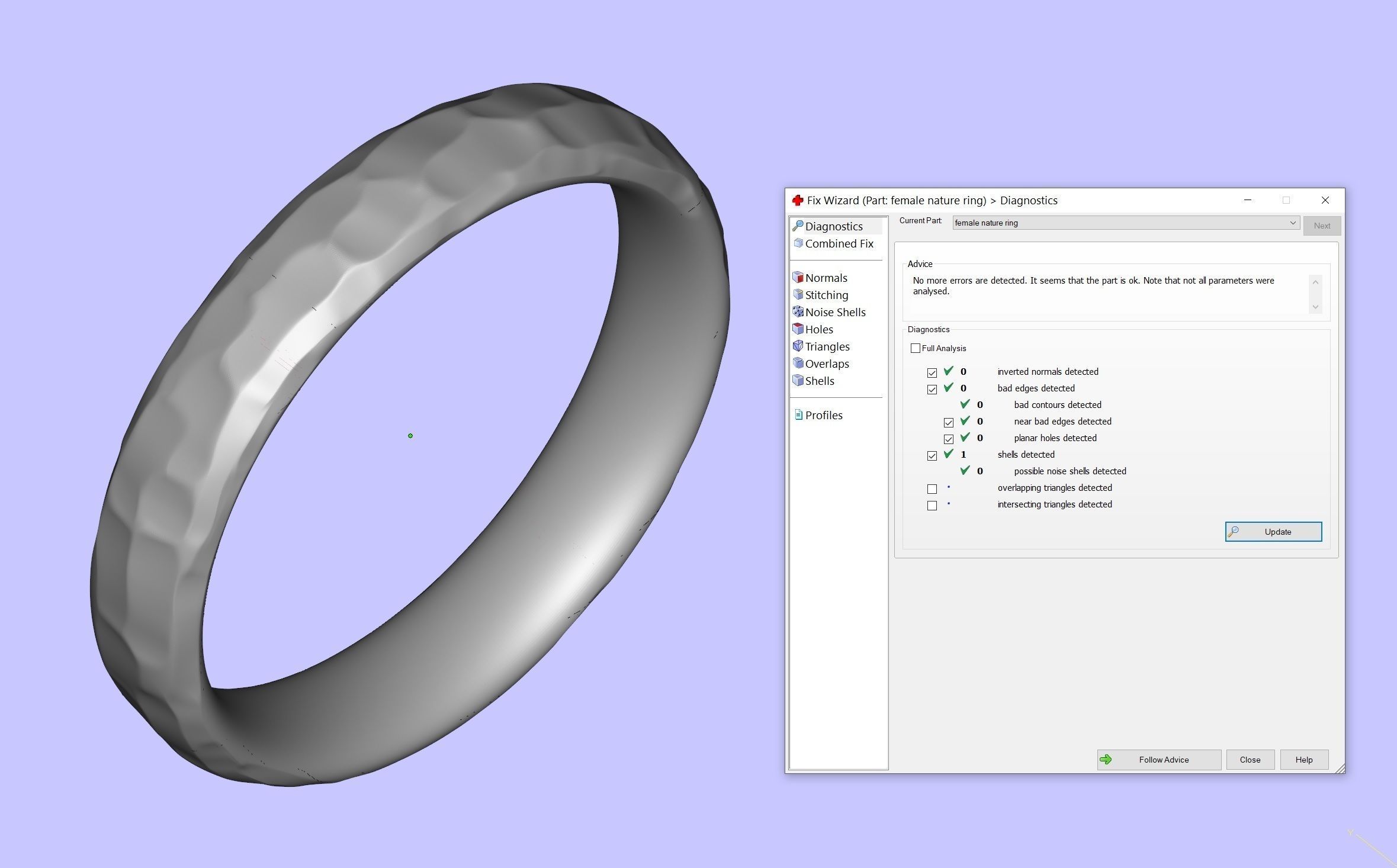 Beautiful nature wedding comfort rings 3D print model_23
