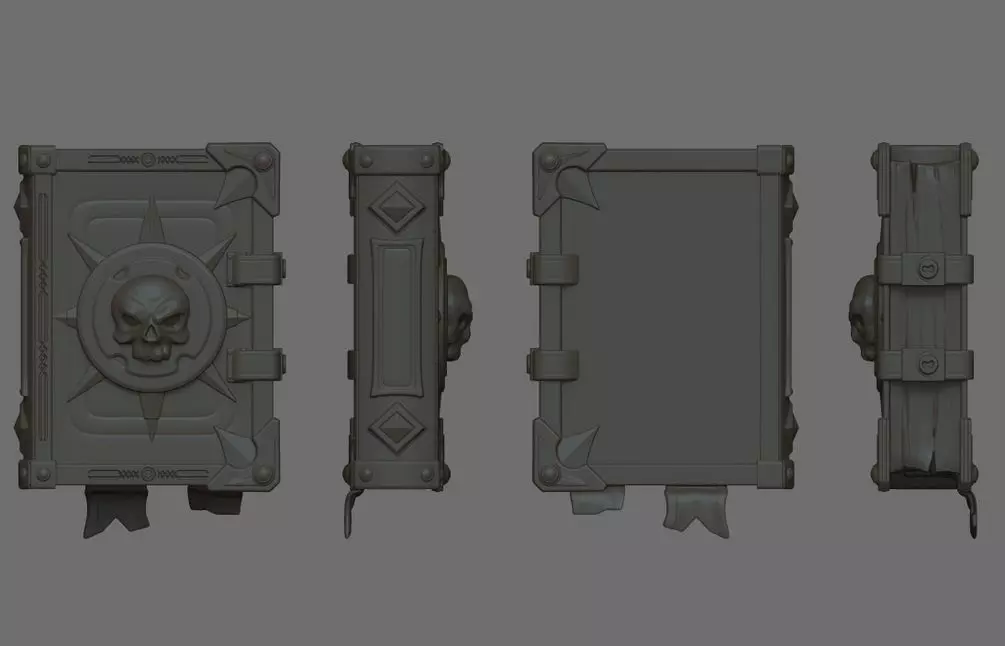 Spellbook book 3D print model_0