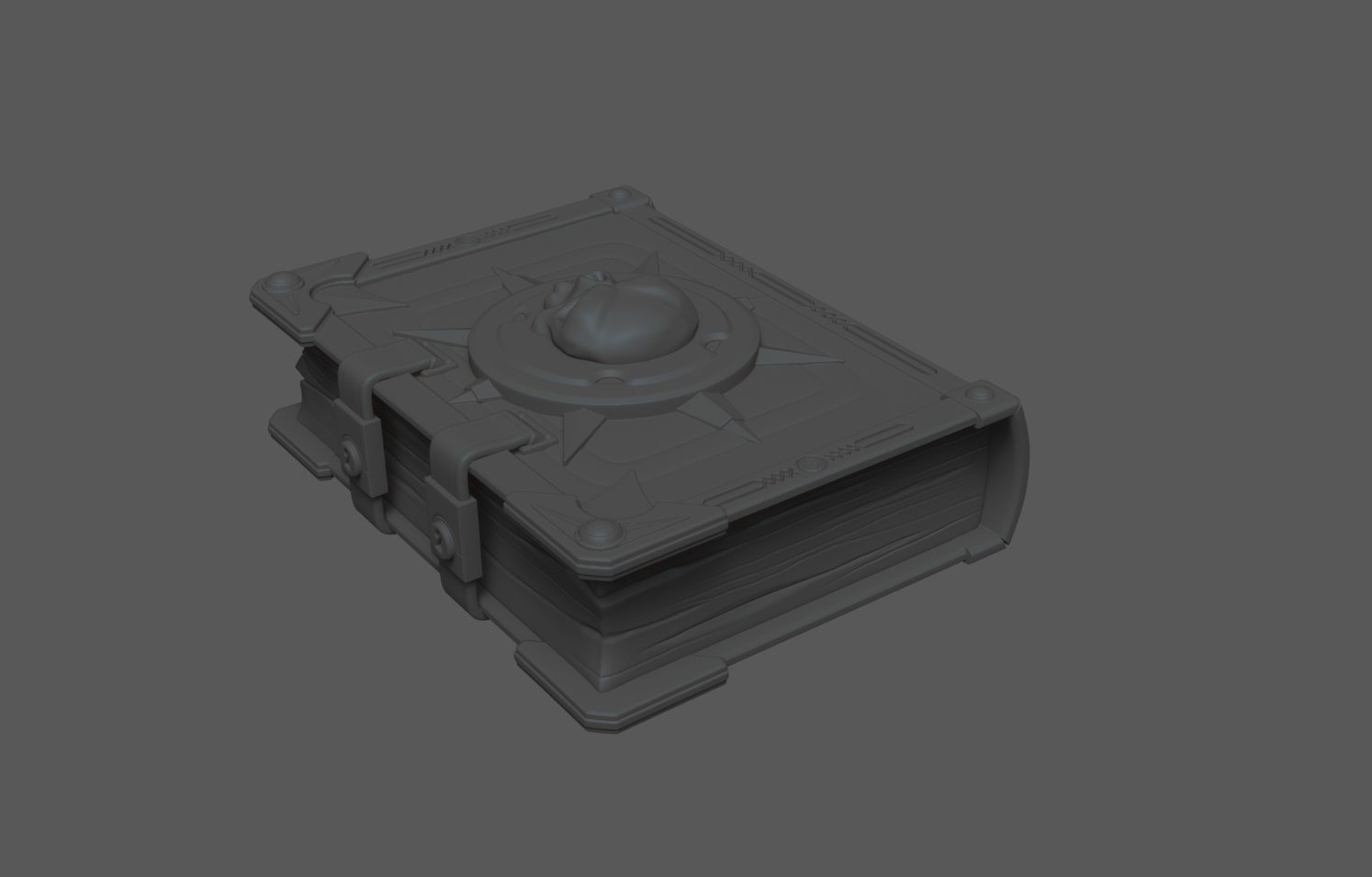 Spellbook book 3D print model_5