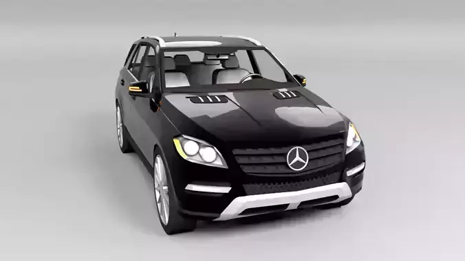 MERCEDES ML 2012 LOWPOLY Low-poly 3D model