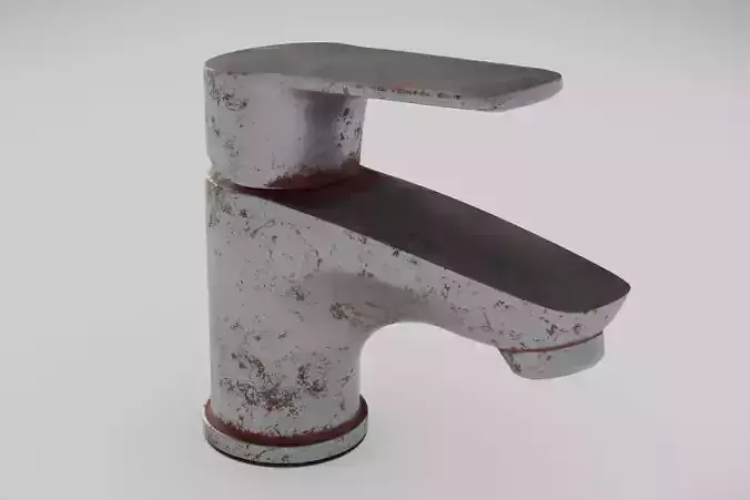 Faucet Iron rusted weathered PBR