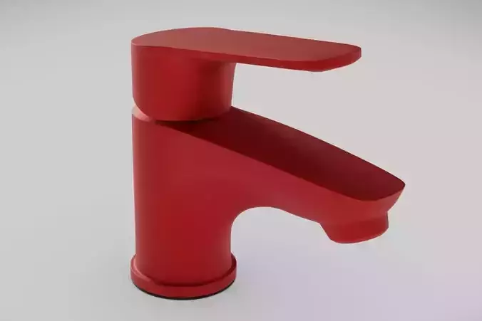 Faucet Foiled red cream matt PBR