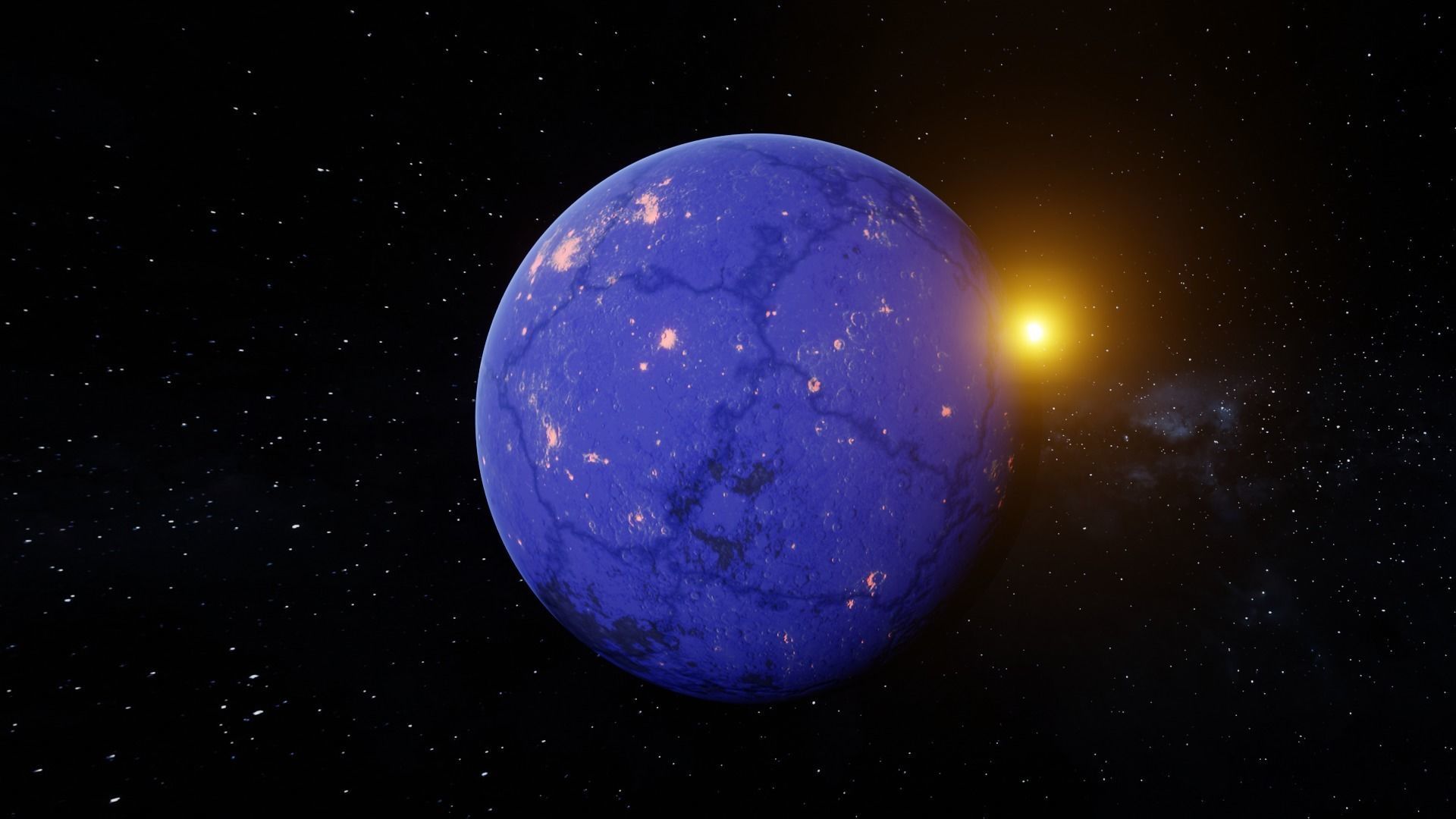 Textured Planet 3D model_3