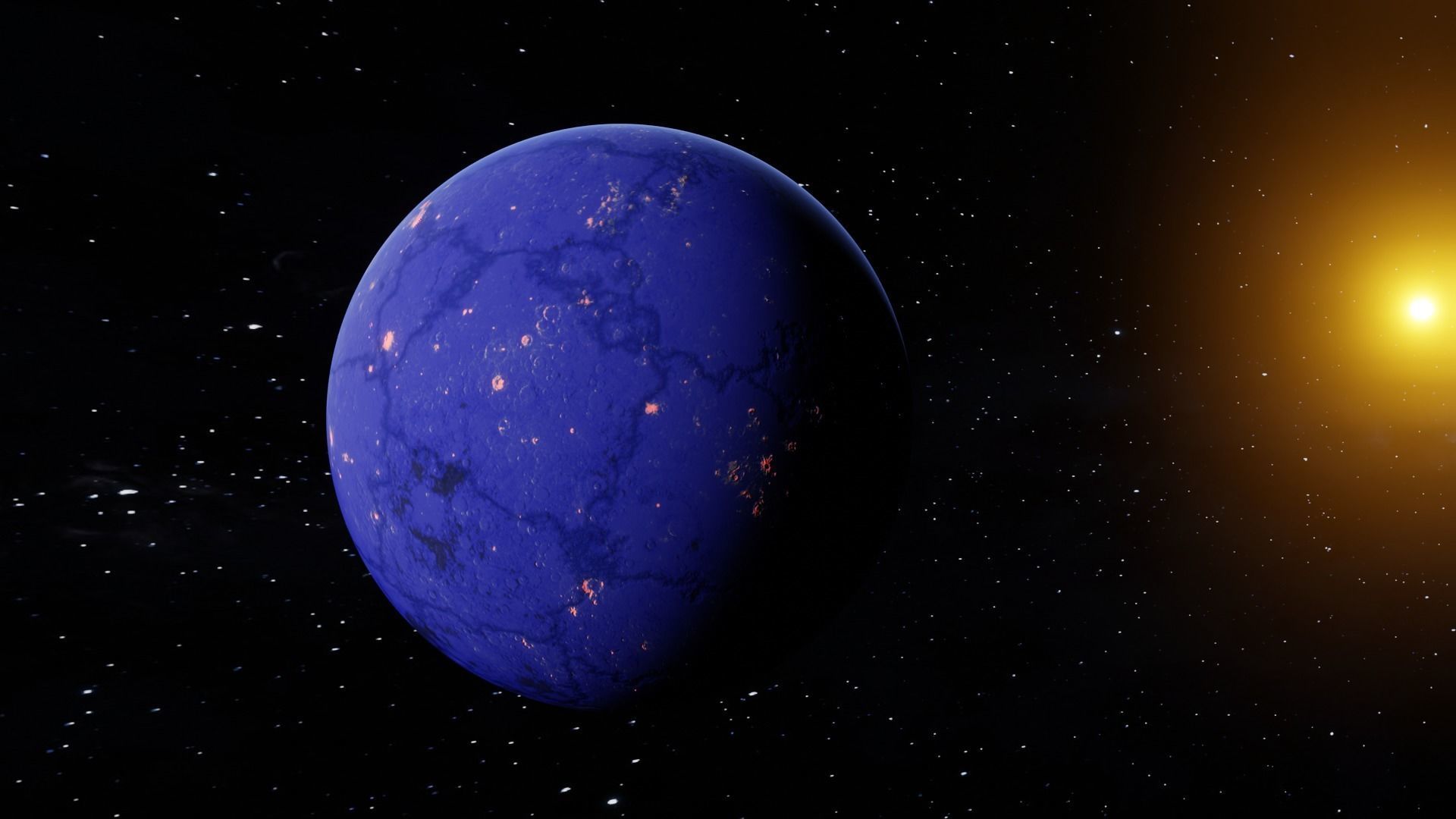 Textured Planet 3D model_4